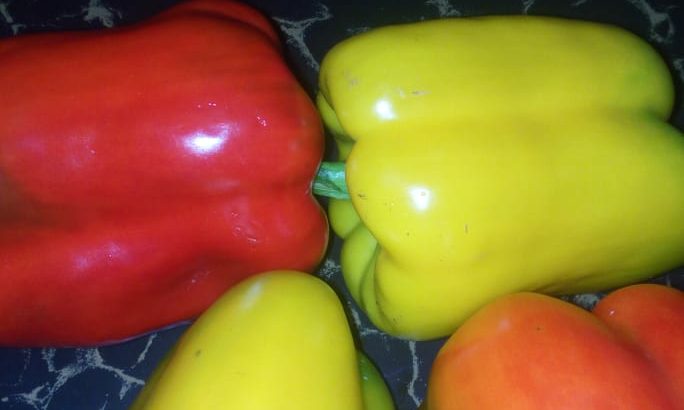 Red and yellow Pepper Bells