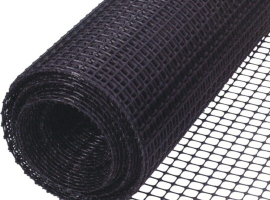 Geogrid fence