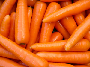 Fresh farm carrots